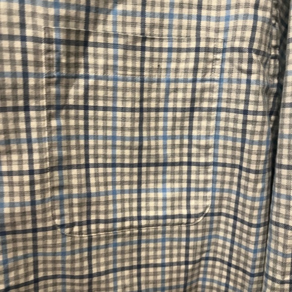 Vineyard Vines Men's Green and Blue Plaid Shirt - Picture 4 of 5
